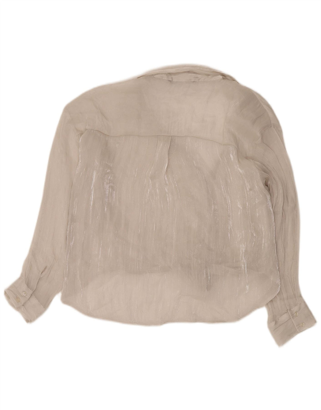 Zara Dame See Through Oversized skjortebluse UK 14 Medium White