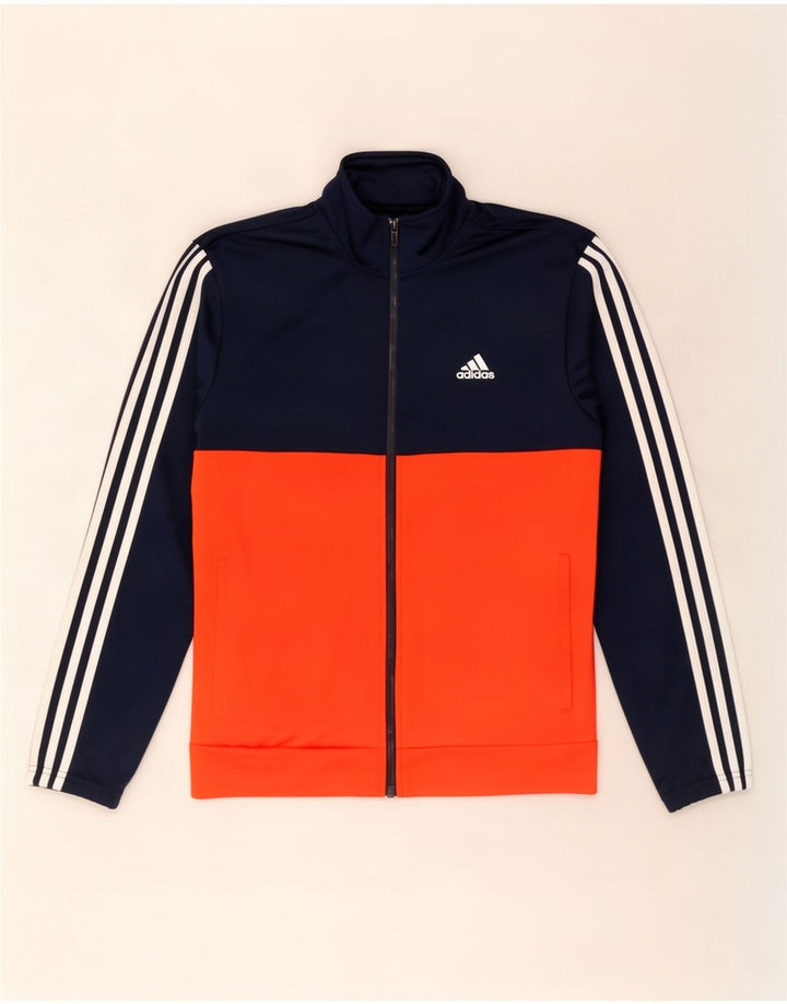 Adidas Træningsdragt til mænd, topjakke, lille marineblå farveblok