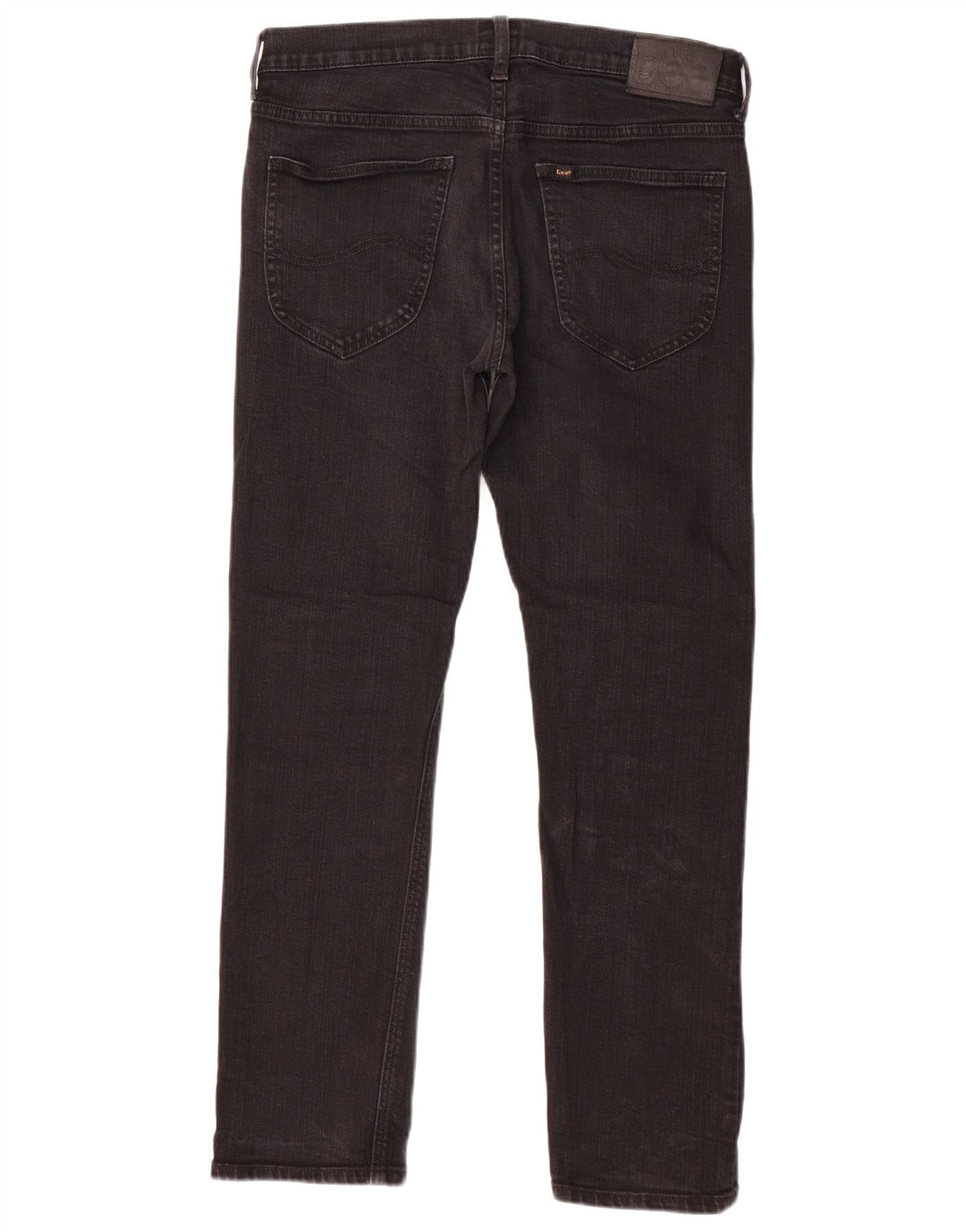 LEE Dame Daren Zip Fly Straight Jeans W31 L30 Sort Bomuld