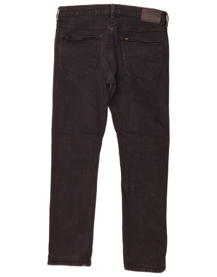 LEE Dame Daren Zip Fly Straight Jeans W31 L30 Sort Bomuld