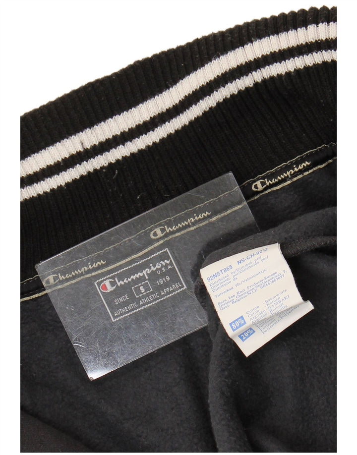 Champion Herre Zip Neck Sweatshirt Jumper lille grå bomuld