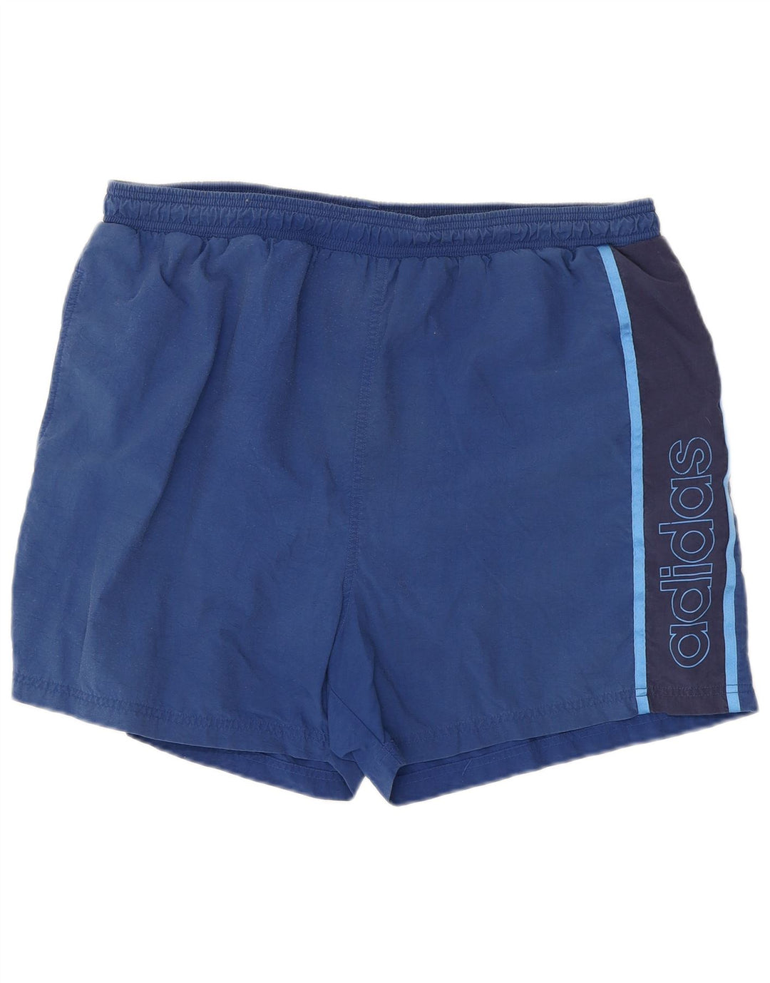 ADIDAS grafiske sportsshorts til mænd 2XL blå farveblok polyamid