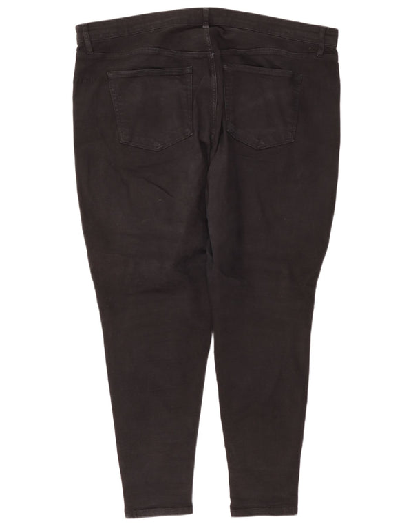 Topshop Dame Jamie Slim Jeans UK 26 3XL W44 L28 Sort Bomuld