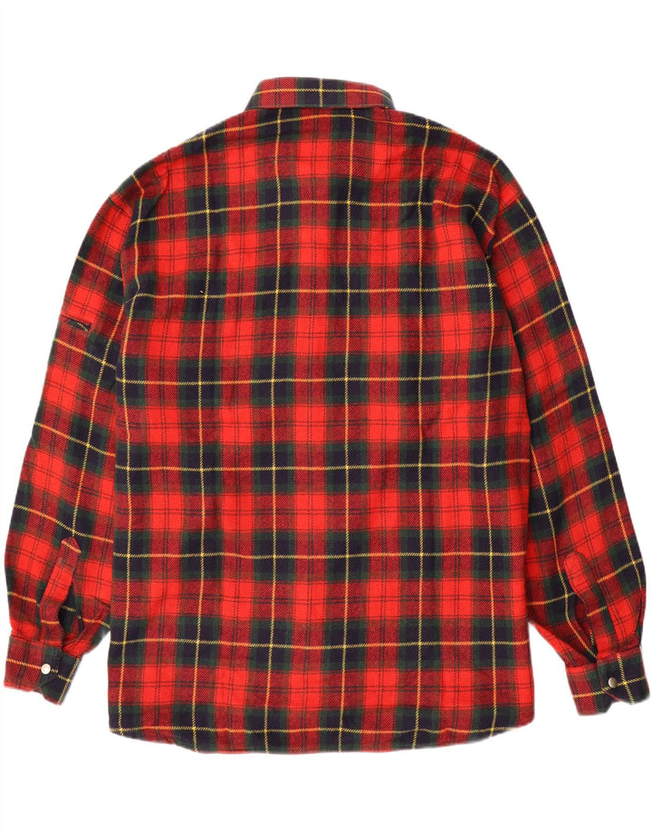 Vintage flannelskjorte til mænd 2XL rød ternet