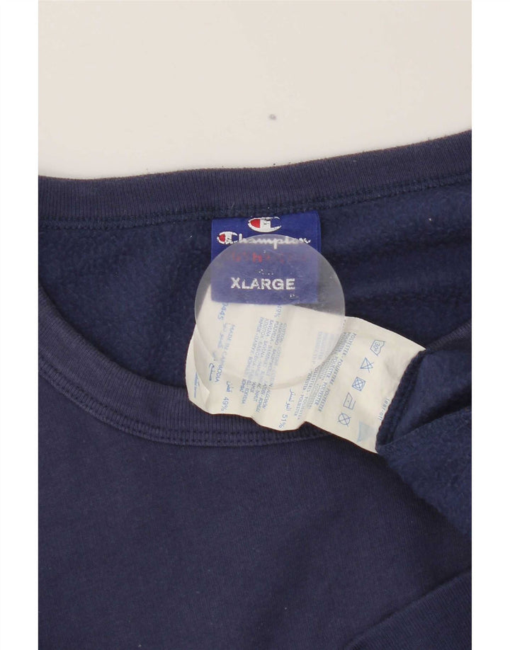 Champion Herre Sweatshirt Jumper XL Marineblå Bomuld