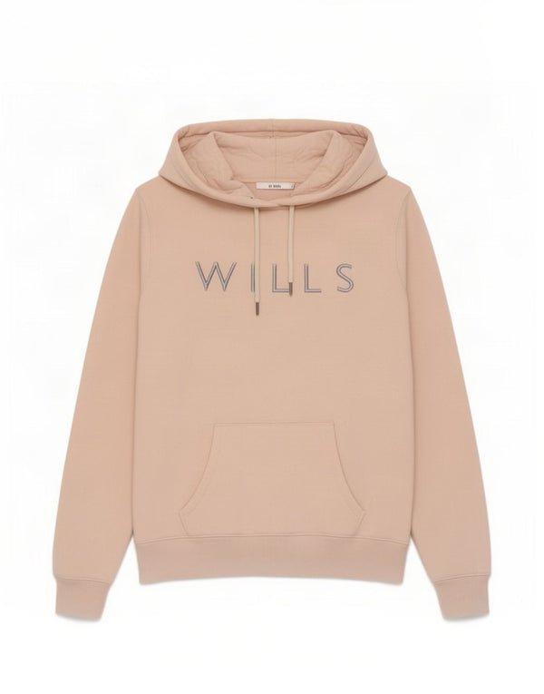 Jack Wills Grafisk hættetrøje til kvinder UK 14 Large Pink Bomuld