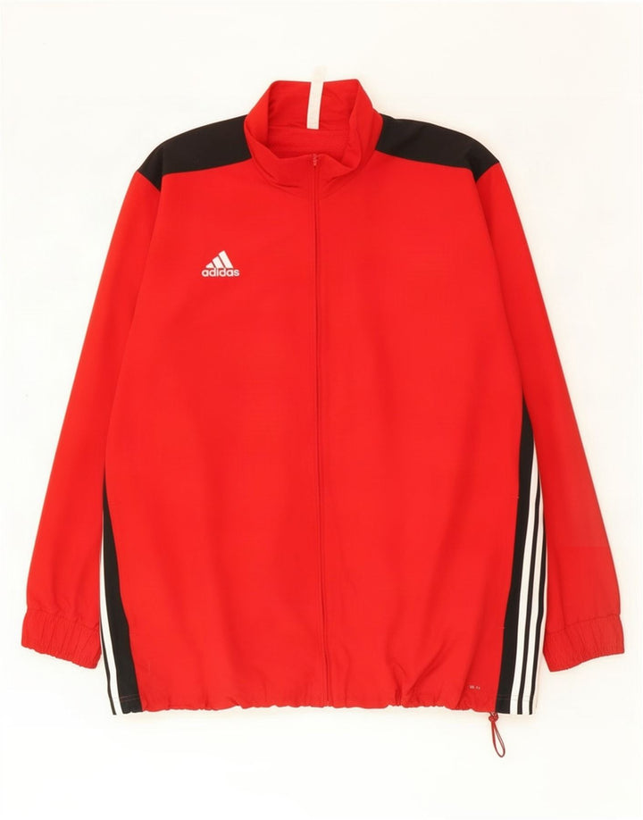 Adidas Herre Climalite træningsdragt Topjakke 3XL Rød Colourblock Polyester