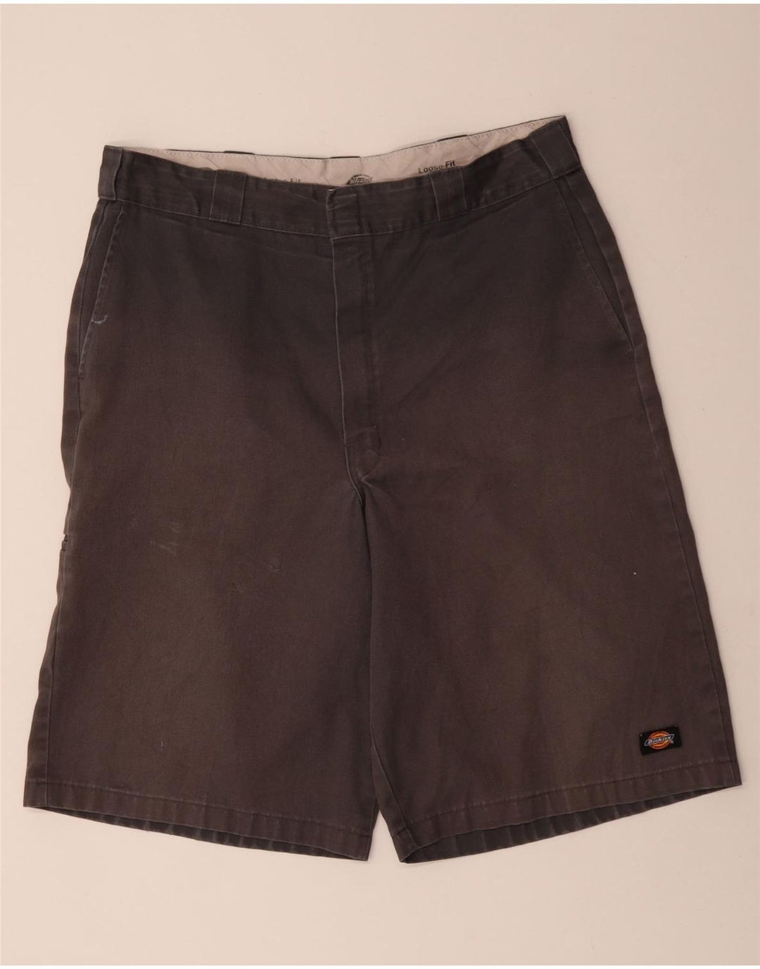 DICKIES Herre Loose Fit Cargo Shorts W36 Large Grå