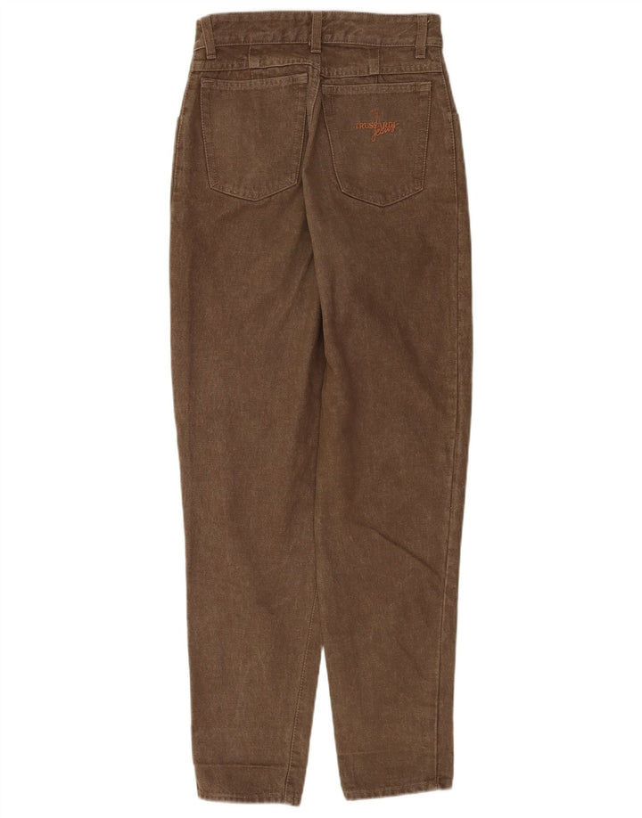 Trussardi koniske jeans til kvinder W28 L30 brun bomuld