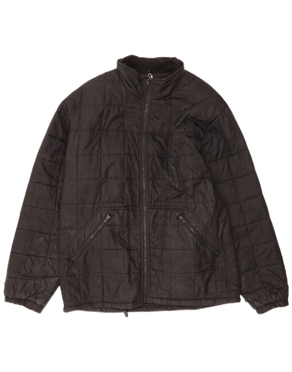 Quiksilver Herre Quilted Jacket UK 40 Large Black