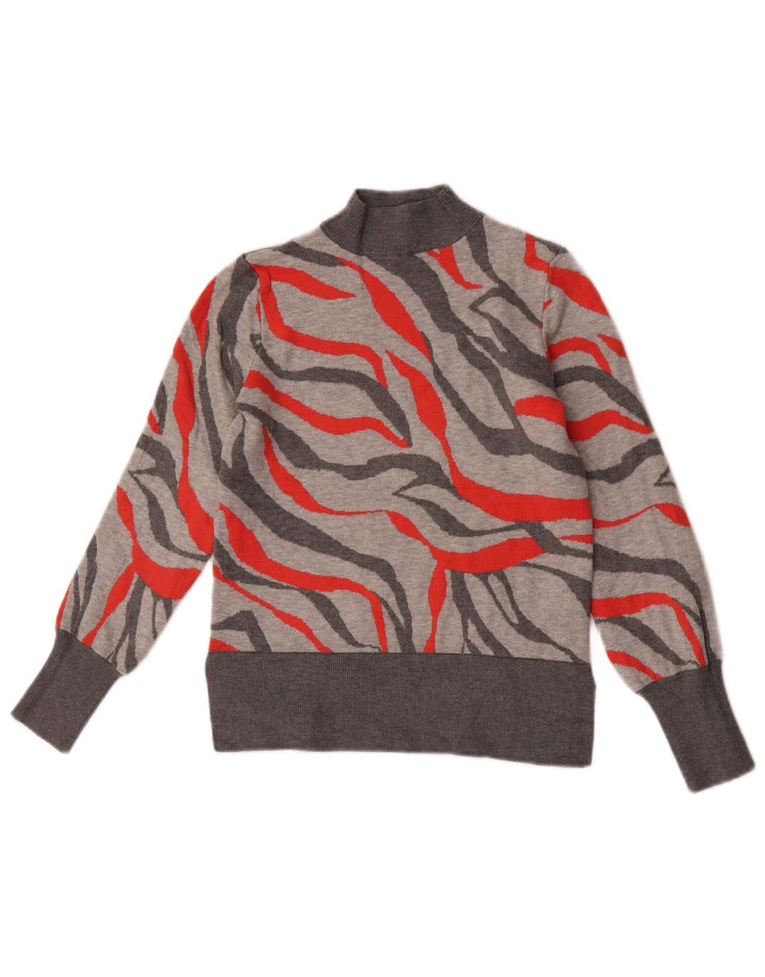Marks & Spencer Dame Turtle Neck Sweater UK 8 Small Grey