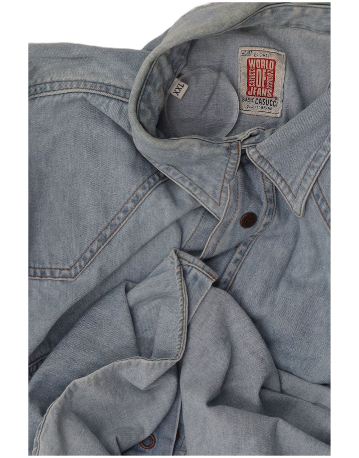 CASUCCI Denimskjorte til mænd 2XL Blå