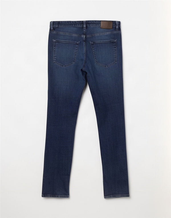 Hugo Boss Herre Slim Jeans W33 L32 Blå Bomuld