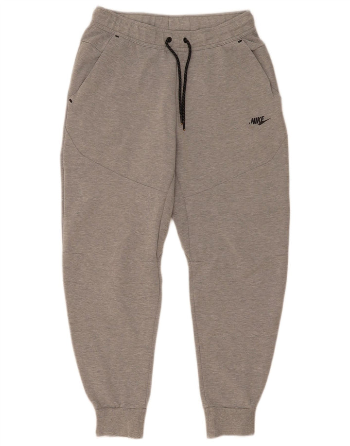Nike træningsdragt bukser til mænd, joggers, små grå flækkede bomuld