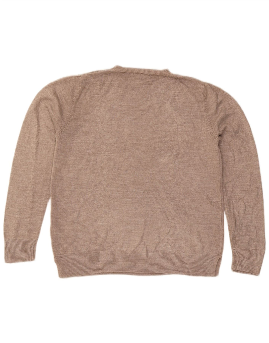 Marks & Spencer Dame sweater med rund hals DK 14 Medium Beige Akryl