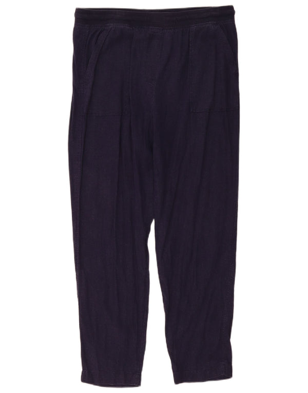 Marks & Spencer Dame Casual Bukser UK 14 Large W34 L29 Navy Blue