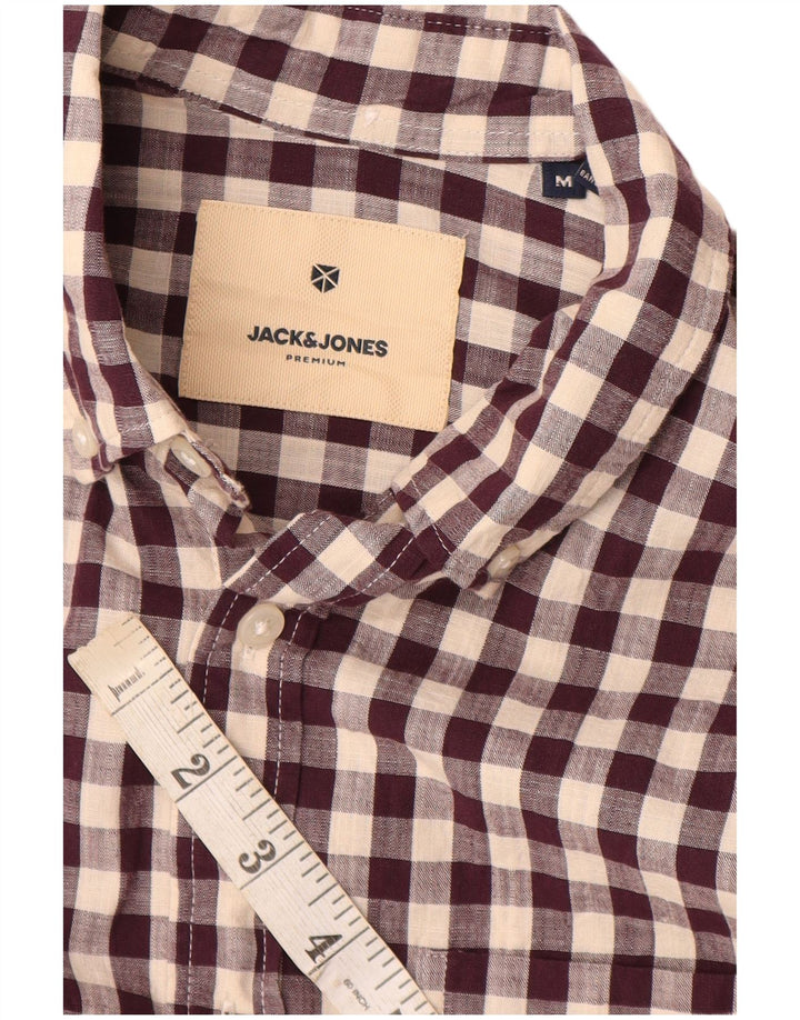 Jack & Jones Herreskjorte Medium Burgundy Gingham Cotton