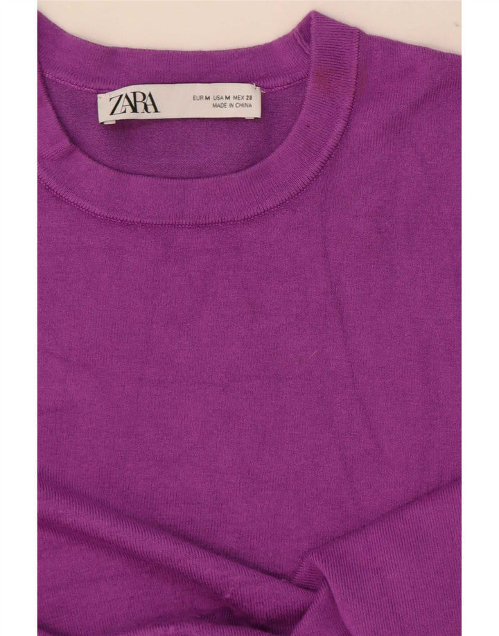 Zara Dame Vest Tank Top UK 12 Medium Purple