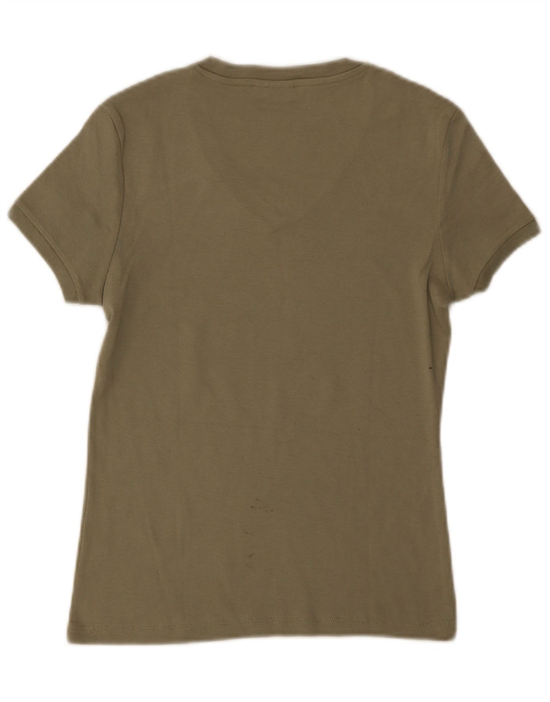 Invicta Dame T-Shirt Top UK 8 Small Khaki Bomuld