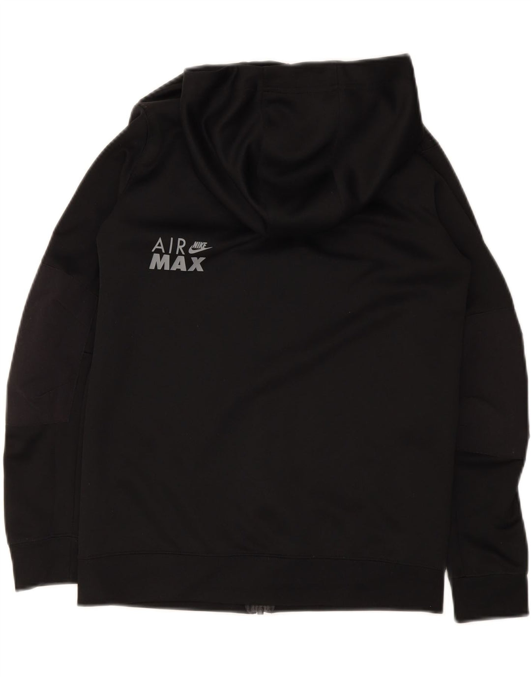 NIKE Boys Graphic Zip Hoodie Sweater 12-13 Years Large  Black Polyester Vintage Nike and Second-Hand Nike from Messina Hembry 