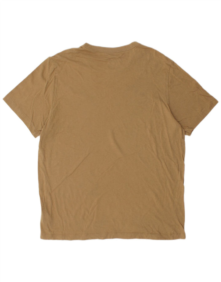Nike T-shirt top til mænd, stor brun bomuld
