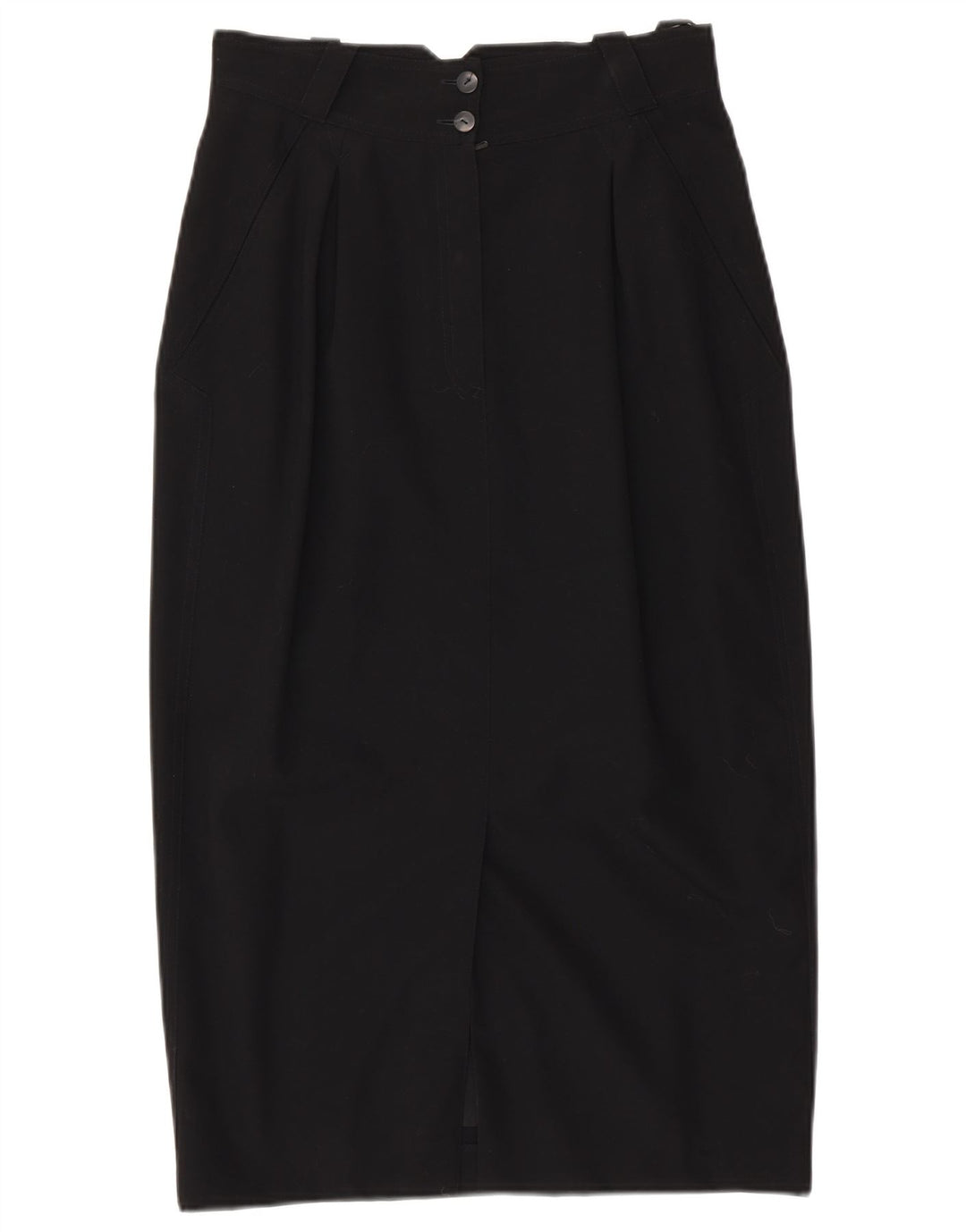 LAUREL Midi-nederdel til kvinder EU 38 Medium W28 Sort Uld