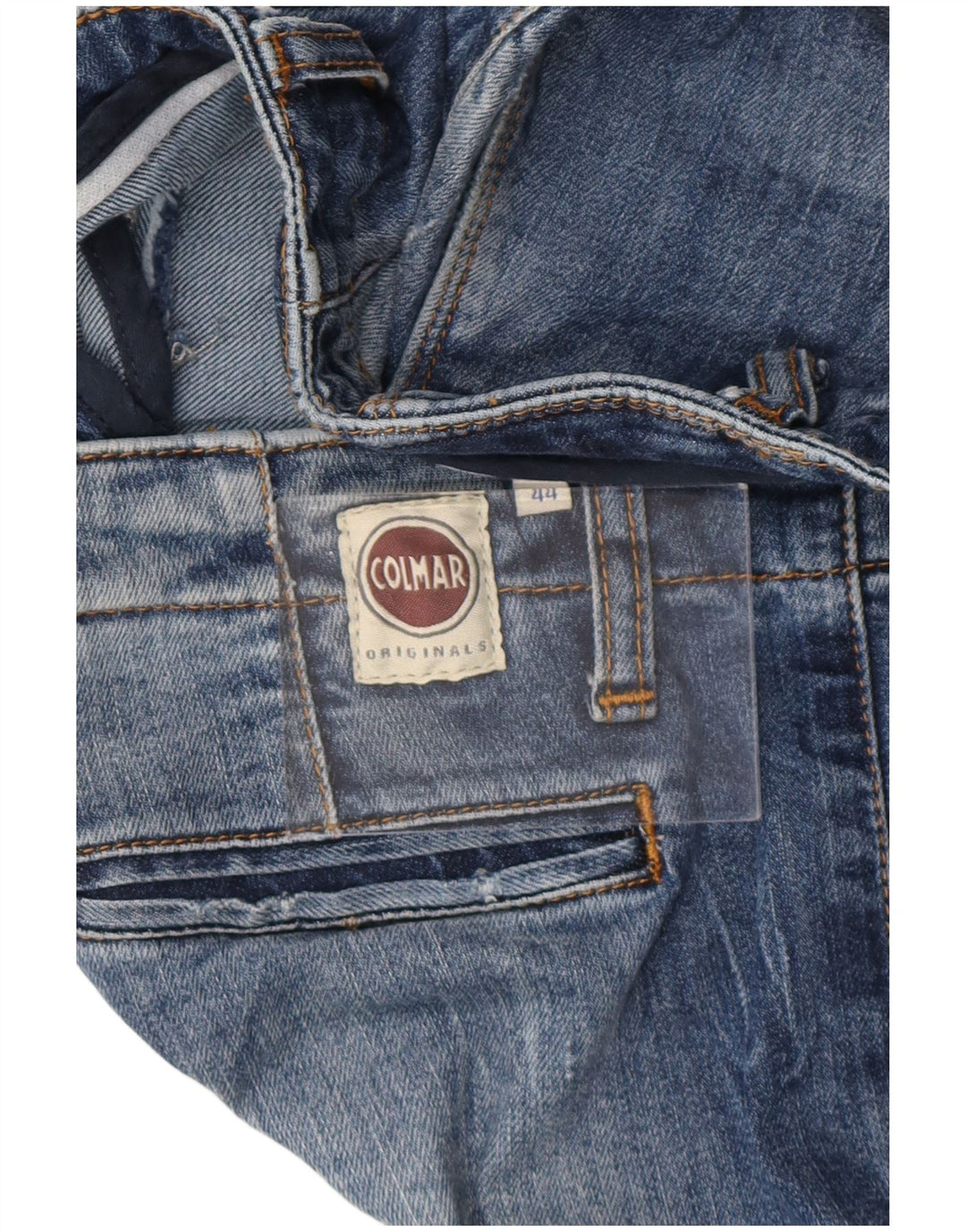 Colmar Dame Distressed Slim Cropped Jeans IT 44 Medium W30 L26 Blå