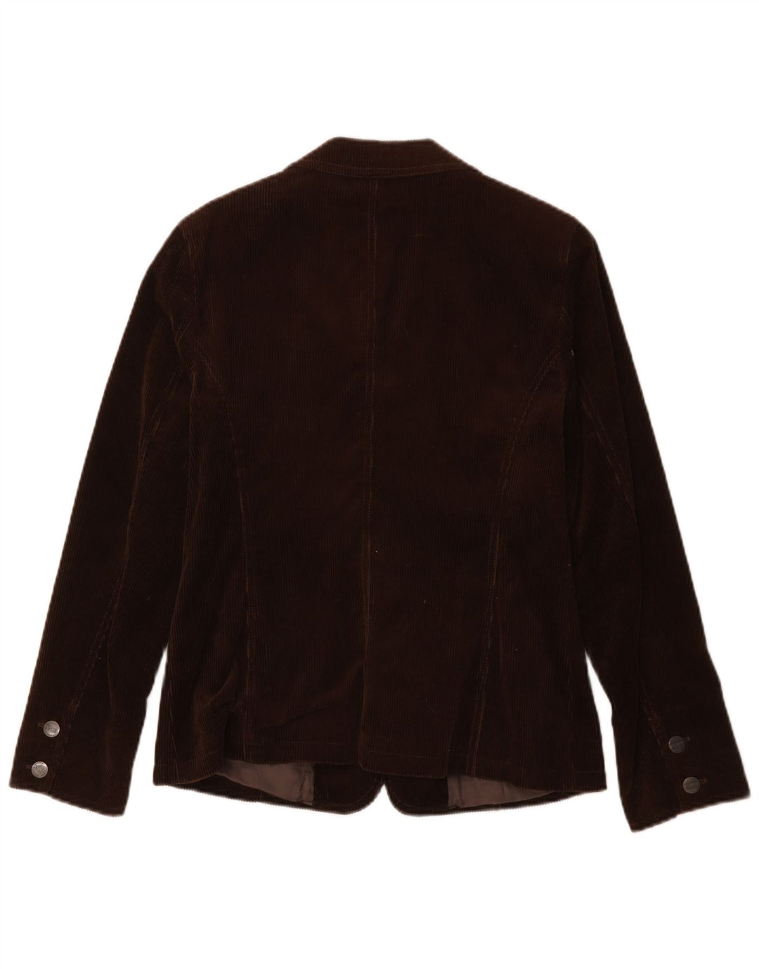 Rosner Dame 3-knaps Corduroy Blazer Jakke EU 38 Medium Brun Tencel