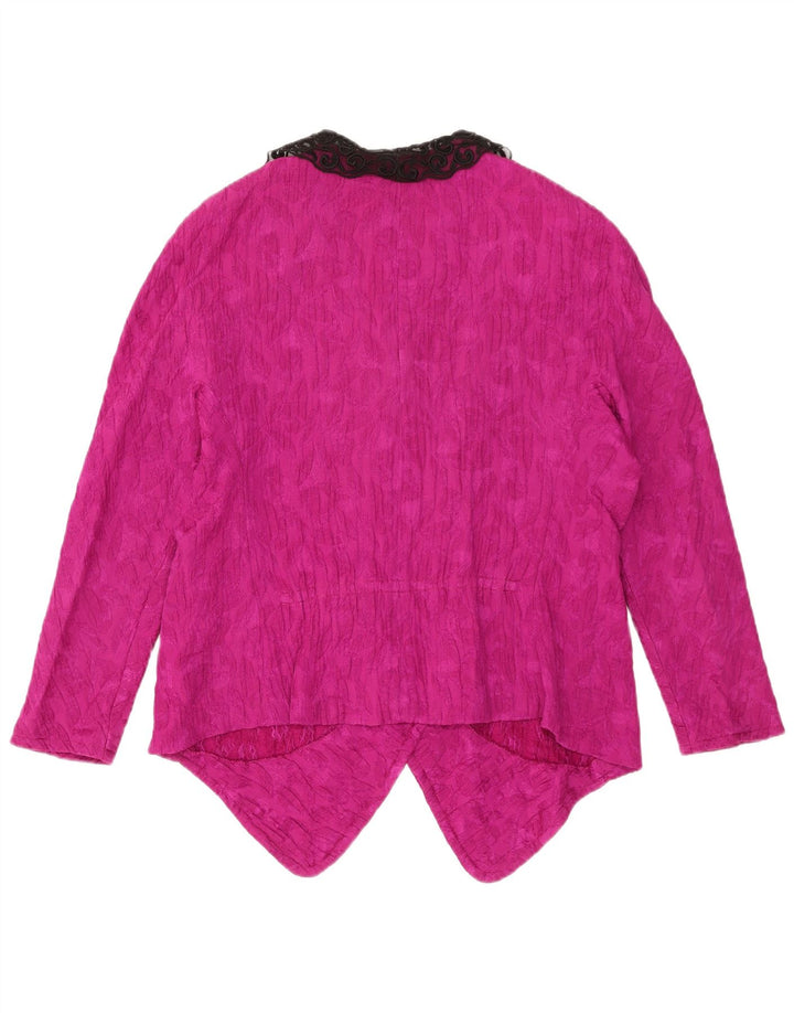 Vintage Dame 1 Knap Blazer Jacket UK 16 Large Pink