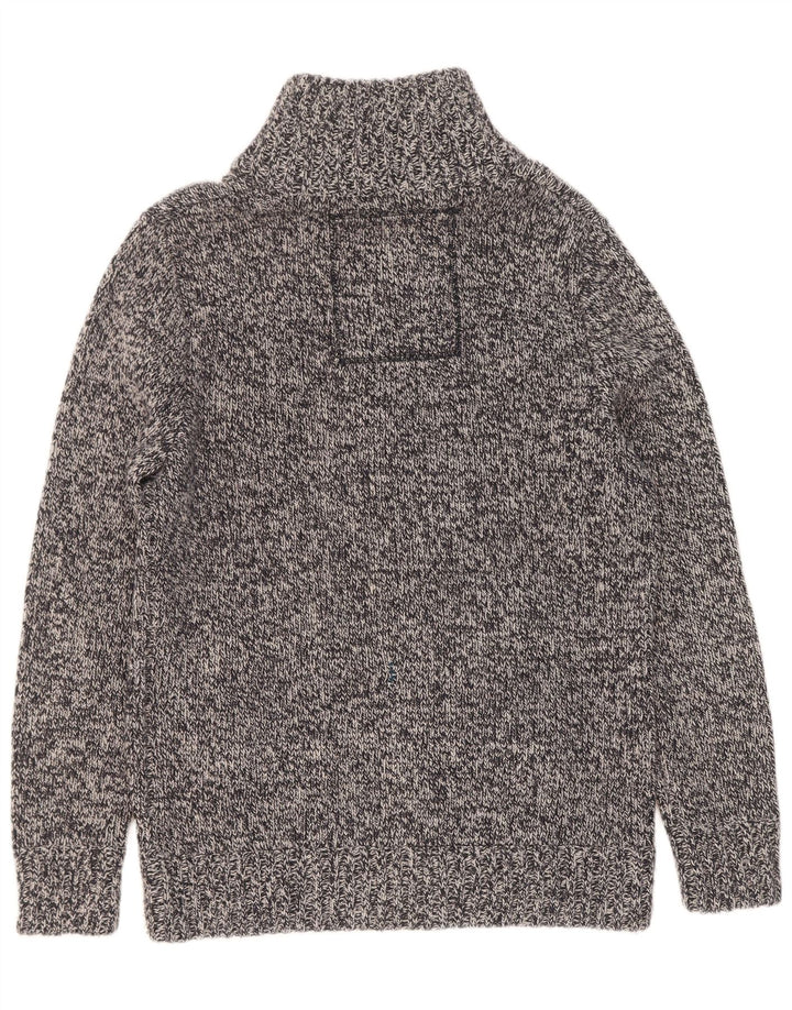 Superdry Sweater med lynlås til mænd 2XL Grå Flecked Acryl