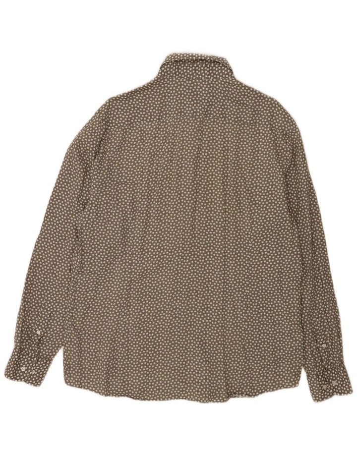 Massimo Dutti Herreskjorte XL Grå blomsterlinned