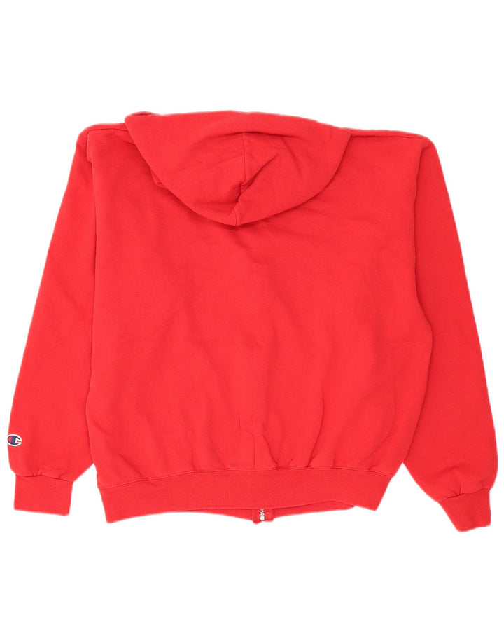 Champion Herre Wisconsin Badgers Grafisk hættetrøje med lynlås, medium rød