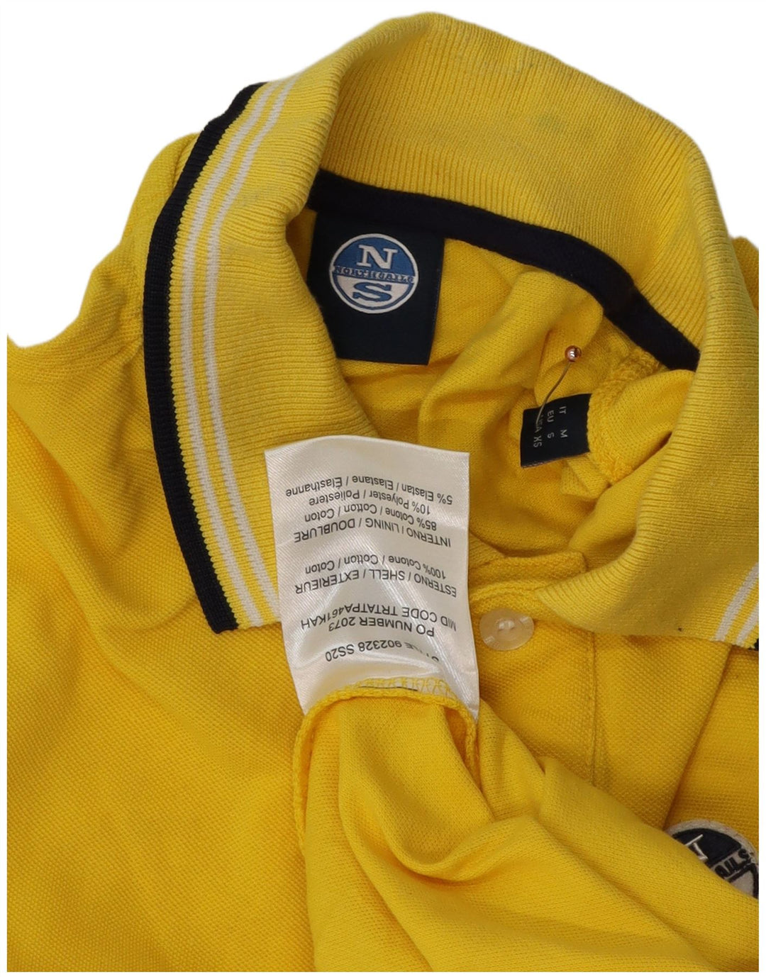 North Sails Herre Polo Shirt Lille Gul Bomuld
