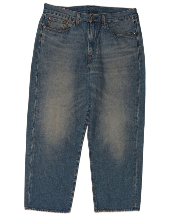 Levi's Herre Cropped Loose Jeans W32 L26 Blå Bomuld