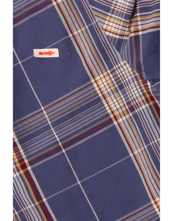Tommy Hilfiger Herre Regular Fit skjorte Stor blå ternet bomuld