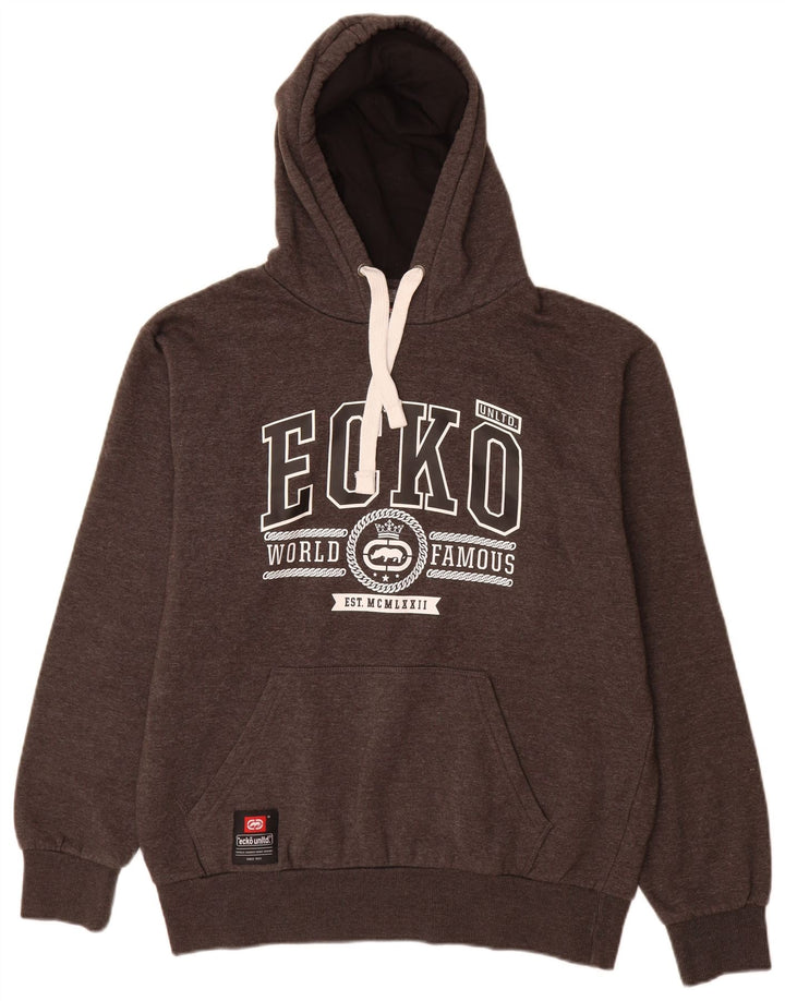 Ecko Unlimited Grafisk hættetrøje til mænd 2XL Grå polyester
