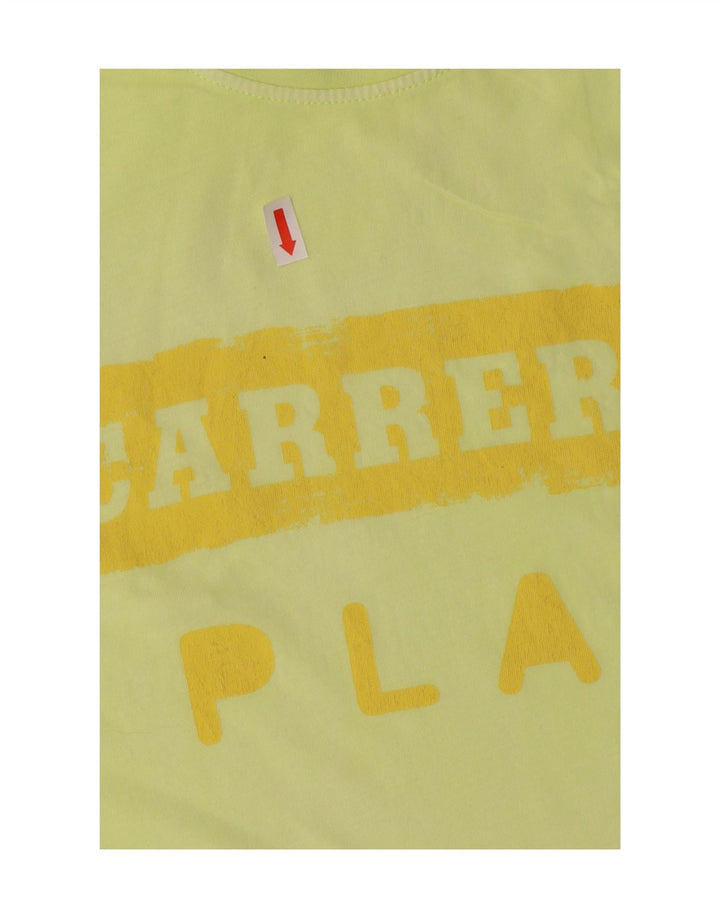 CARRERA Mens Graphic T-Shirt Top Small Yellow