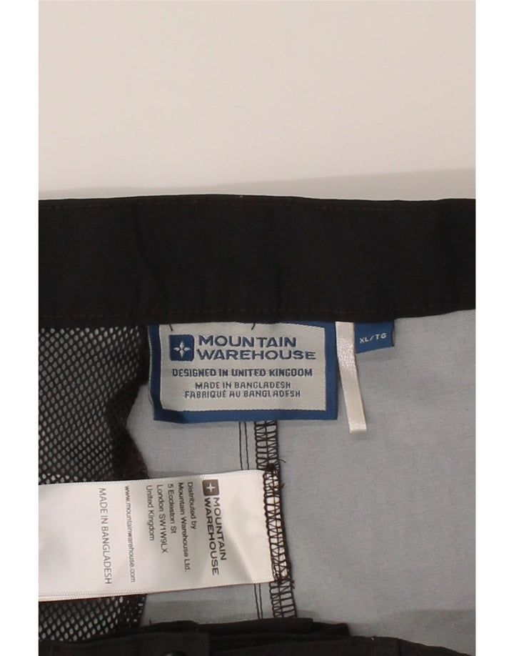 MOUNTAIN WAREHOUSE Mens Swimming Shorts XL Black Colourblock Polyester Vintage Mountain Warehouse and Second-Hand Mountain Warehouse from Messina Hembry 