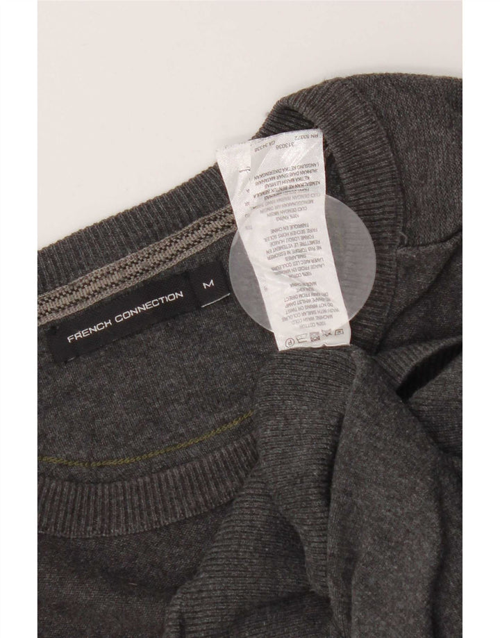 French Connection Herre Boat Neck Jumper Sweater Medium Grå Bomuld