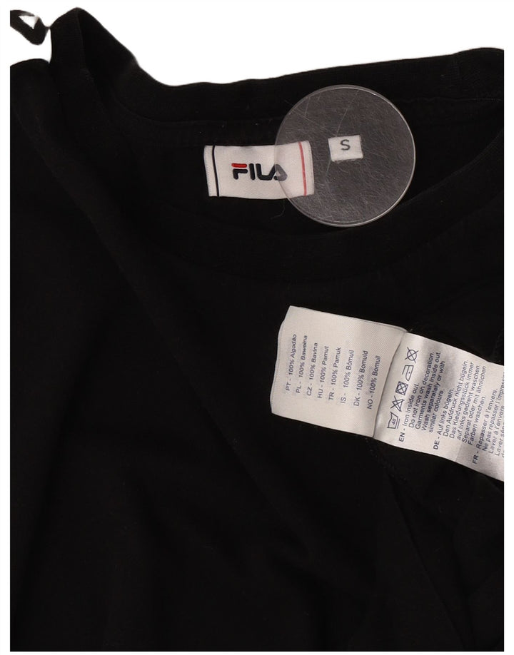 Fila Herre grafisk T-shirt top lille sort bomuld