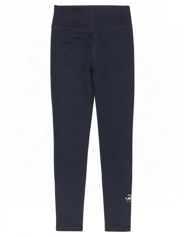 Nike Dame Dri Fit Leggings UK 4 XS Navy Blue Polyester
