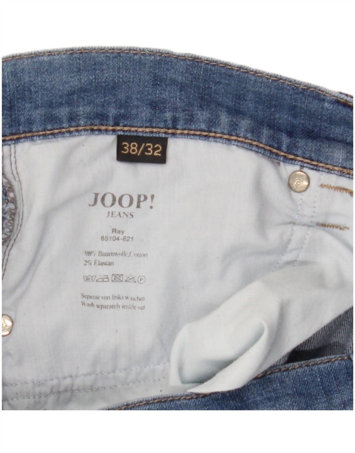 Joop Straight Jeans til mænd W38 L32 Blå Bomuld