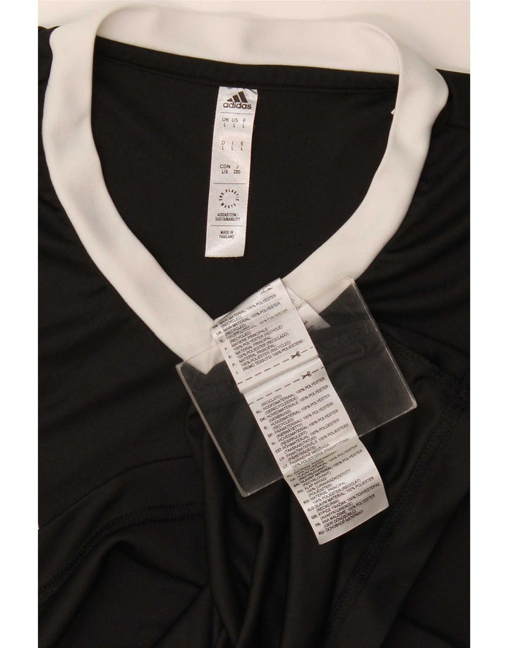 Adidas Herre Aeroready T-Shirt Top Stor Sort Polyester