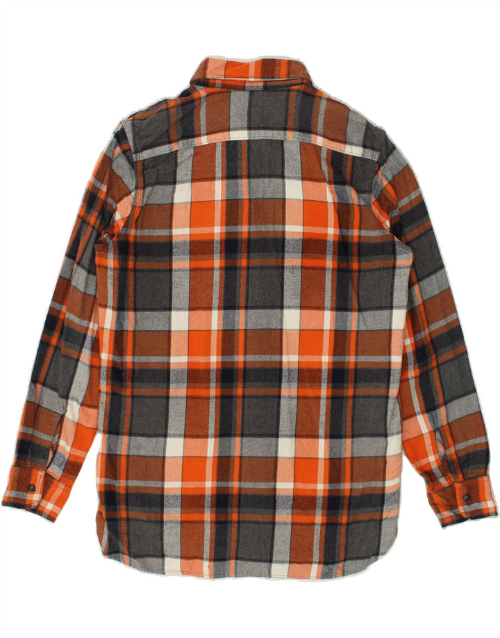 GAP Boys Flannel Shirt 14-15 Years 2XL Orange Check Cotton | Vintage Gap | Thrift | Second-Hand Gap | Used Clothing | Messina Hembry 