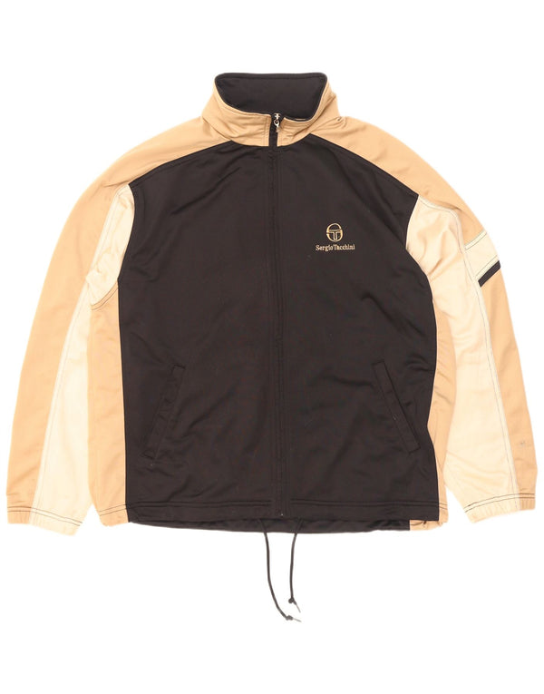 Sergio Tacchini Herre træningsdragt Topjakke XL Sort Colourblock
