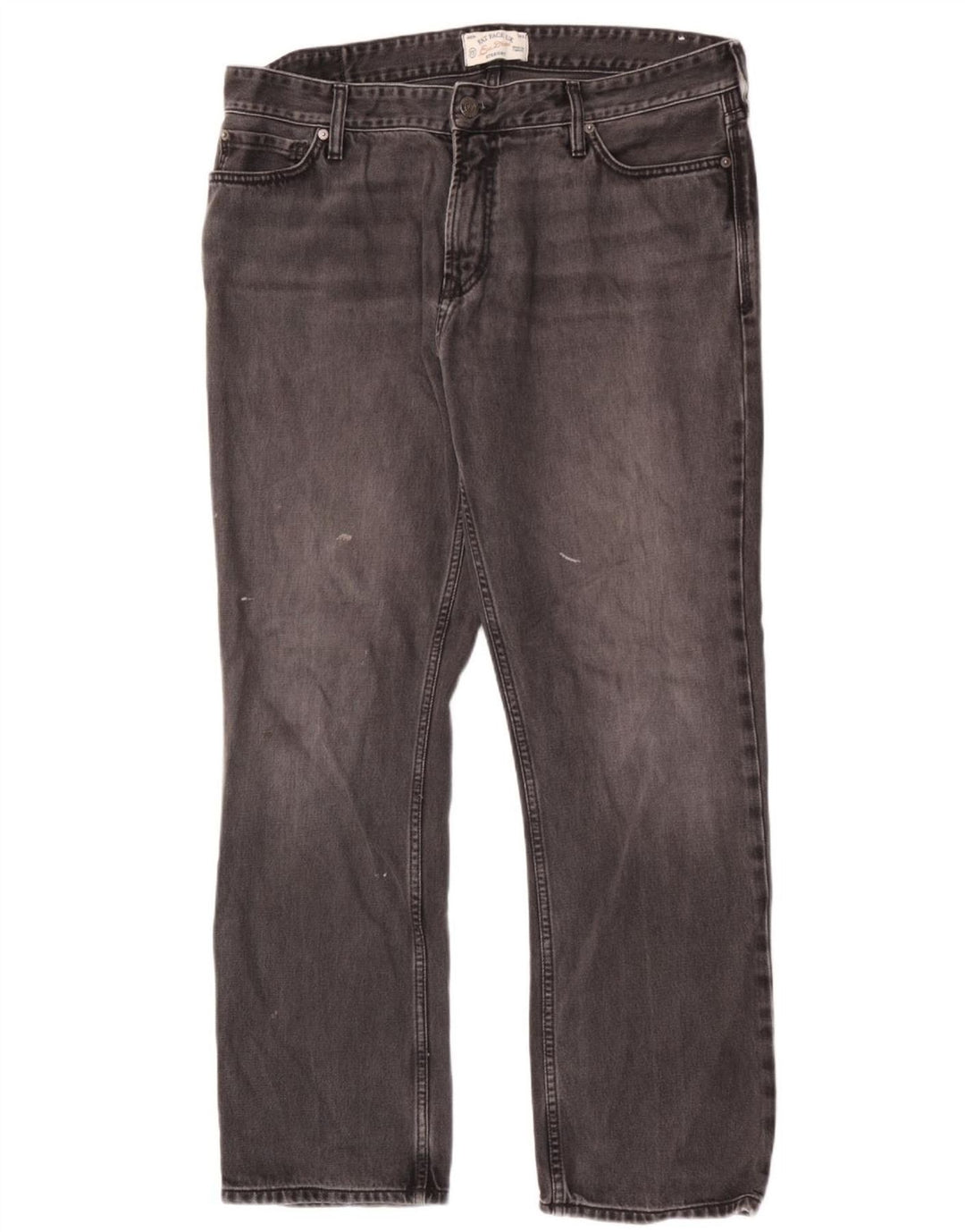Fat Face Herre Straight Jeans W36 L31 Sort Bomuld