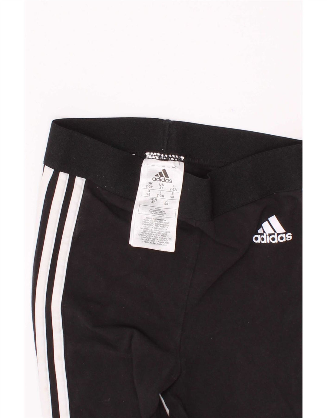 Adidas pigeleggings 2-3 år sort bomuld