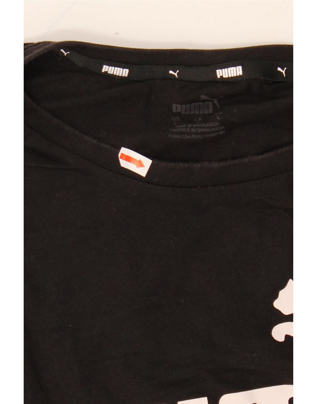 PUMA Grafisk T-shirt top til mænd, stor sort