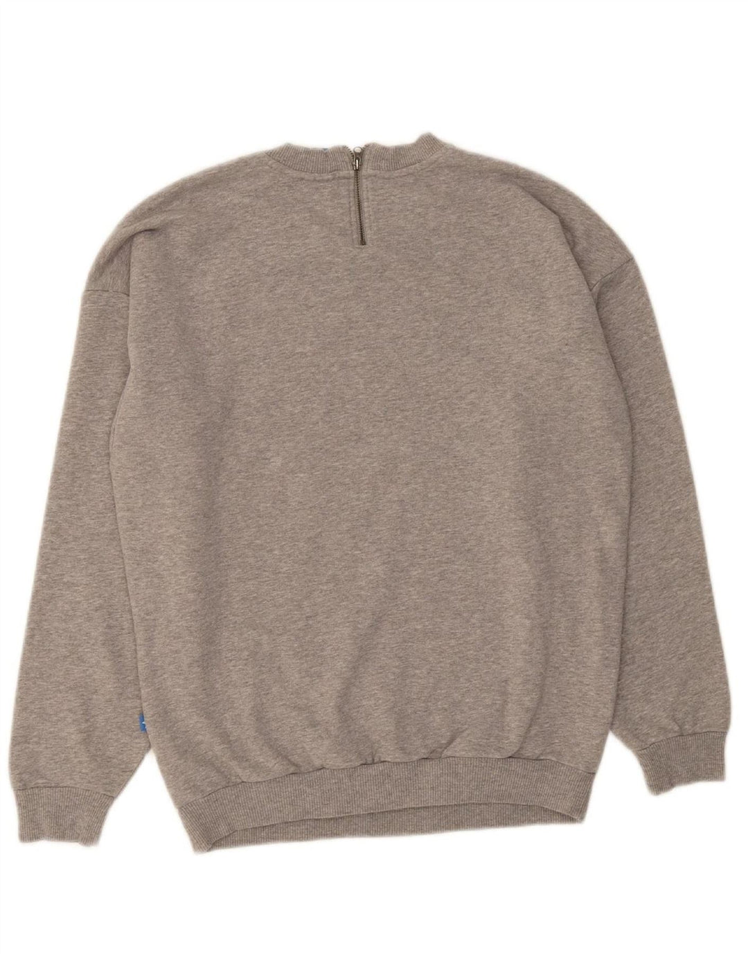 ADIDAS Womens Graphic Sweatshirt Jumper UK 10 Small  Grey Cotton