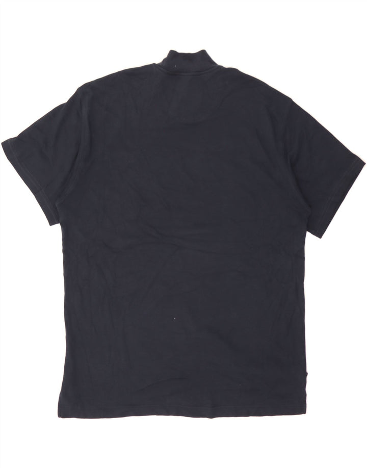 IZOD Mens T-Shirt Top XL Navy Blue Cotton Vintage Izod and Second-Hand Izod from Messina Hembry 
